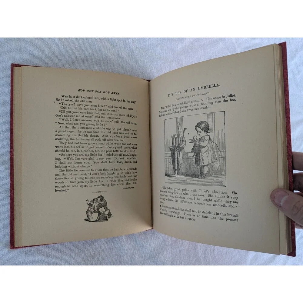 Antique Christmas Santa Claus Story Picture Book M.A. Donohue VTG Christmas Rare